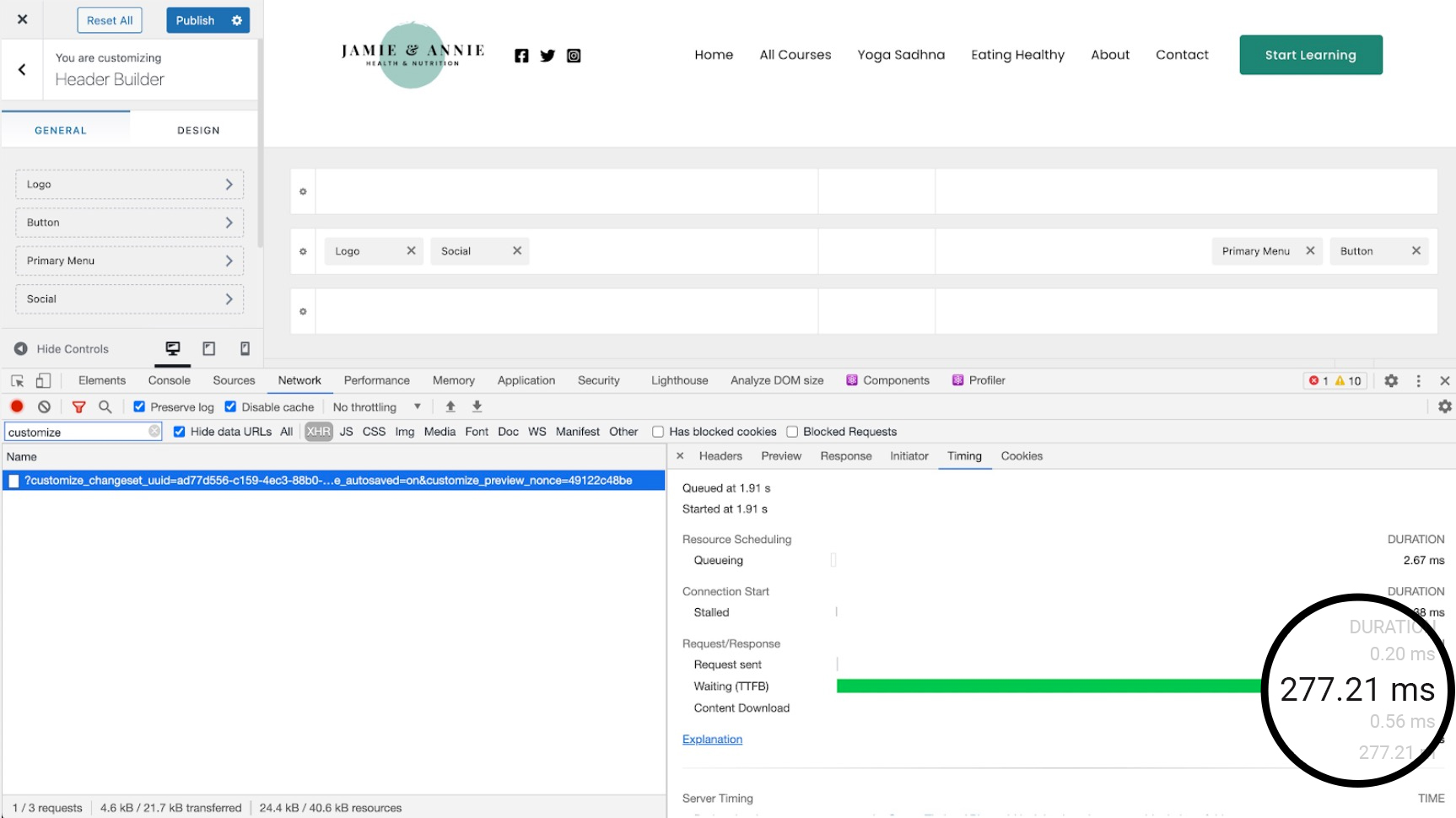 Customizer speed with Astra 3.3