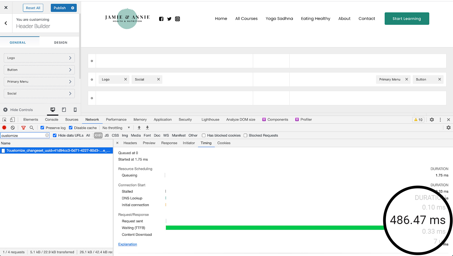 Customizer speed before Astra 3.3