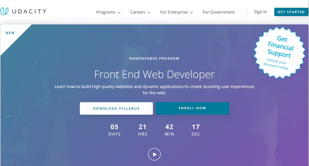 Udacity front end web developer course