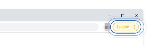 Chrome update notification