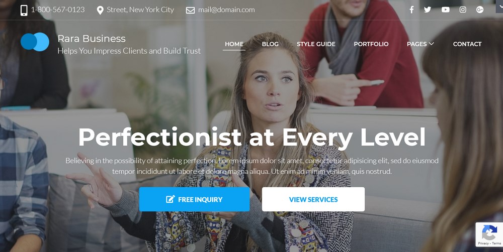 Rara Business theme