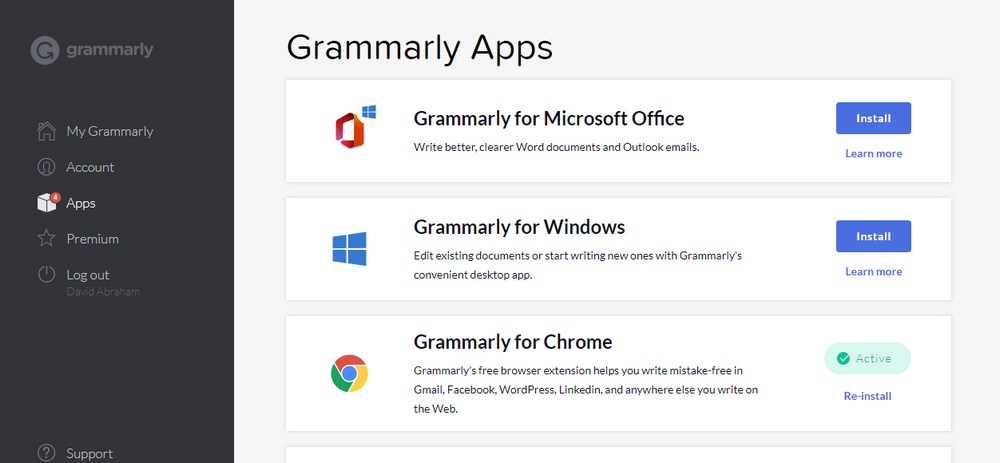 Grammarly Apps