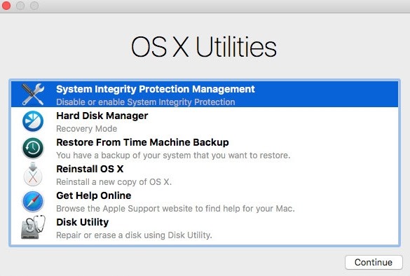 OS x utilities