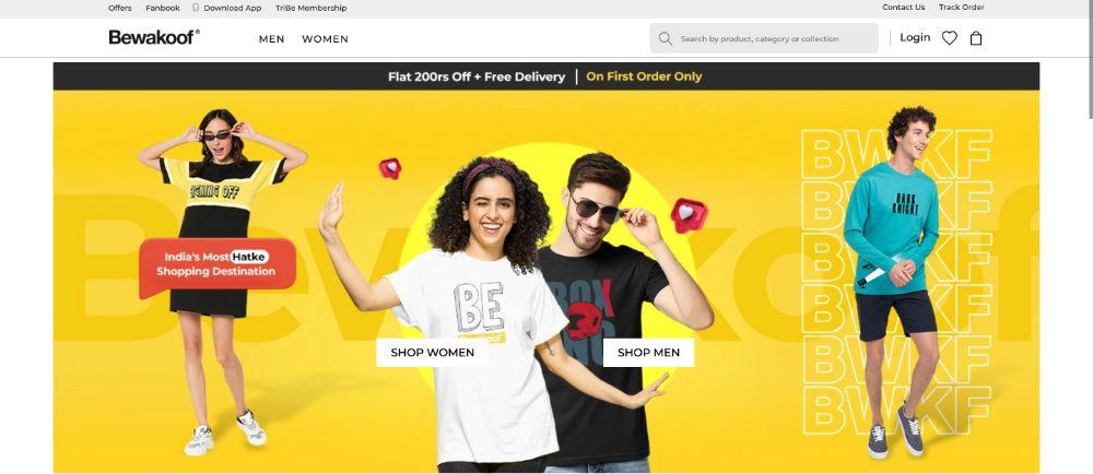 Bewakoof website example