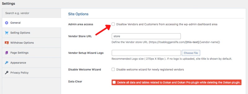 Disallow Vendors and Customers from accessing the wp-admin dashboard area