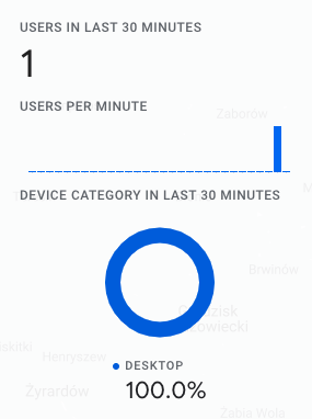 Google analytics realtime active users