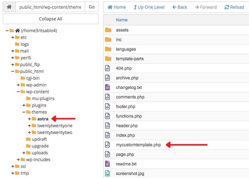 File Manager, Add PHP file