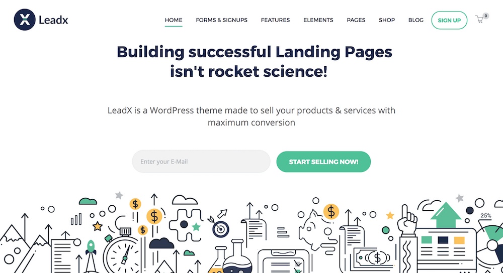 LeadX WordPress theme