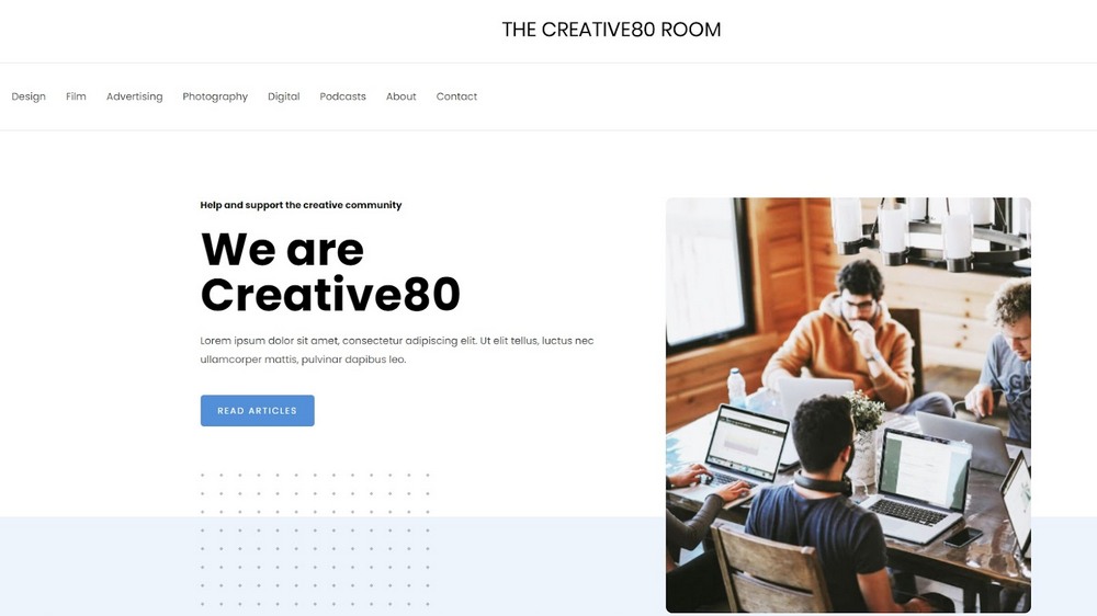 creative blog template