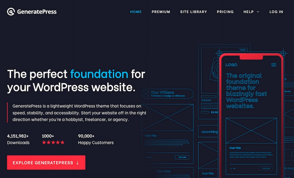 GeneratePress WordPress theme