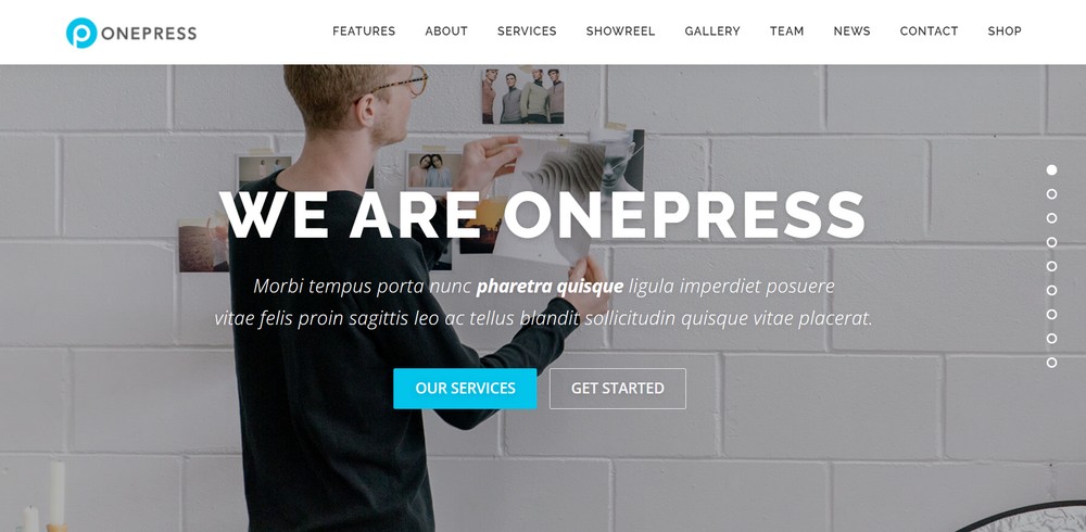 OnePress digital agency template