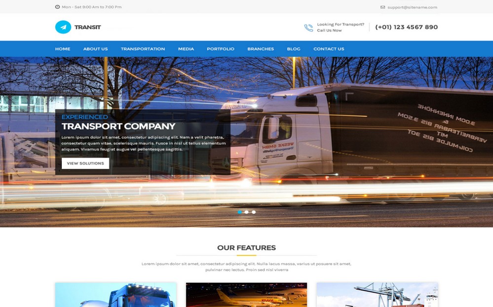 Transit Lite WordPress theme