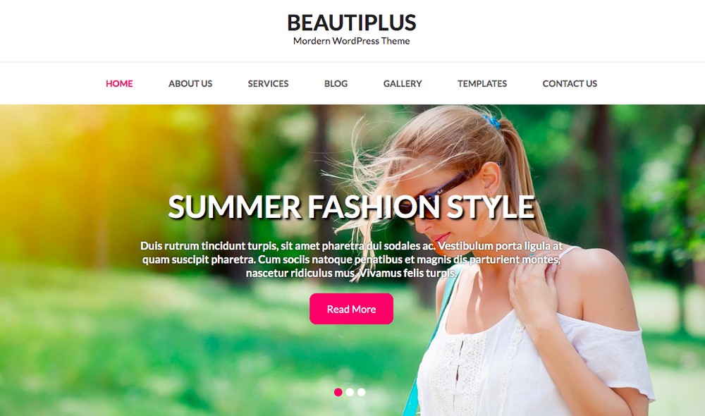 Beautiplus WordPress theme