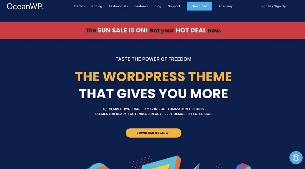 Oceanwp WordPress theme