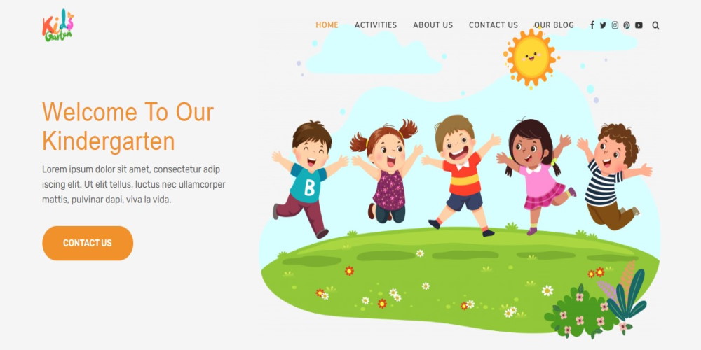 Soledad WordPress theme kindergarten demo
