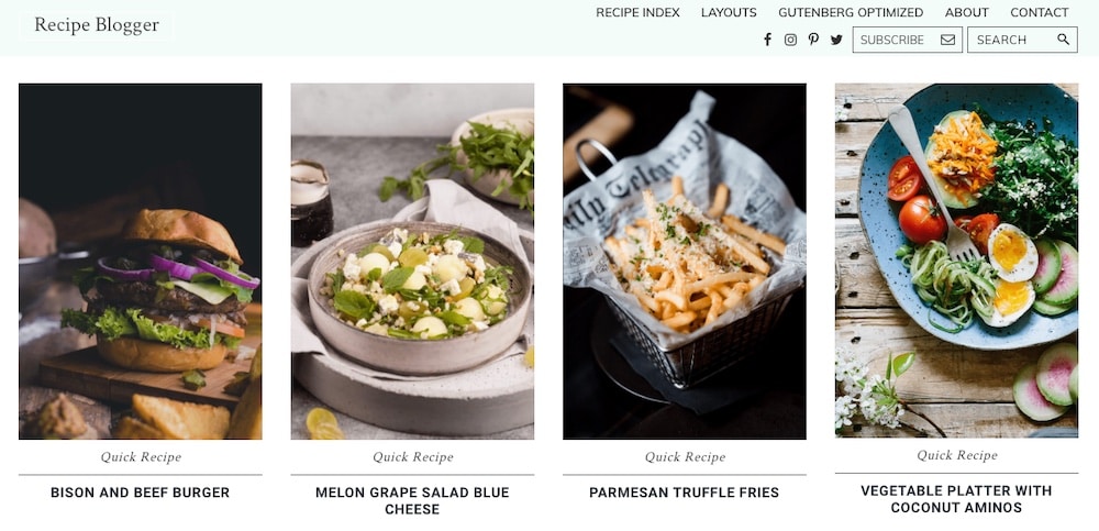 Recipe Blogger Theme