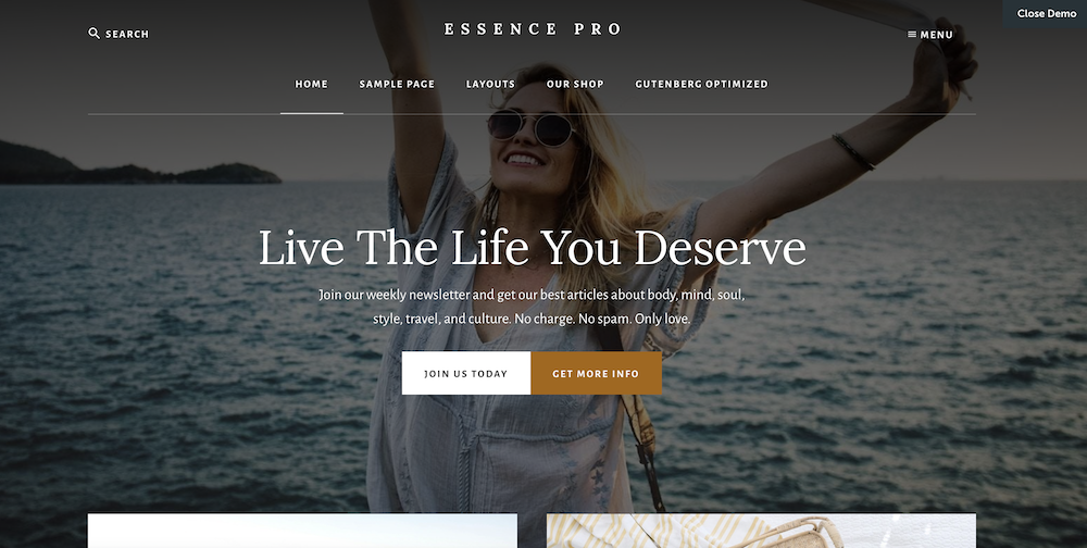 Essence Pro theme