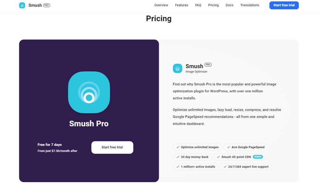 Smush Pricing