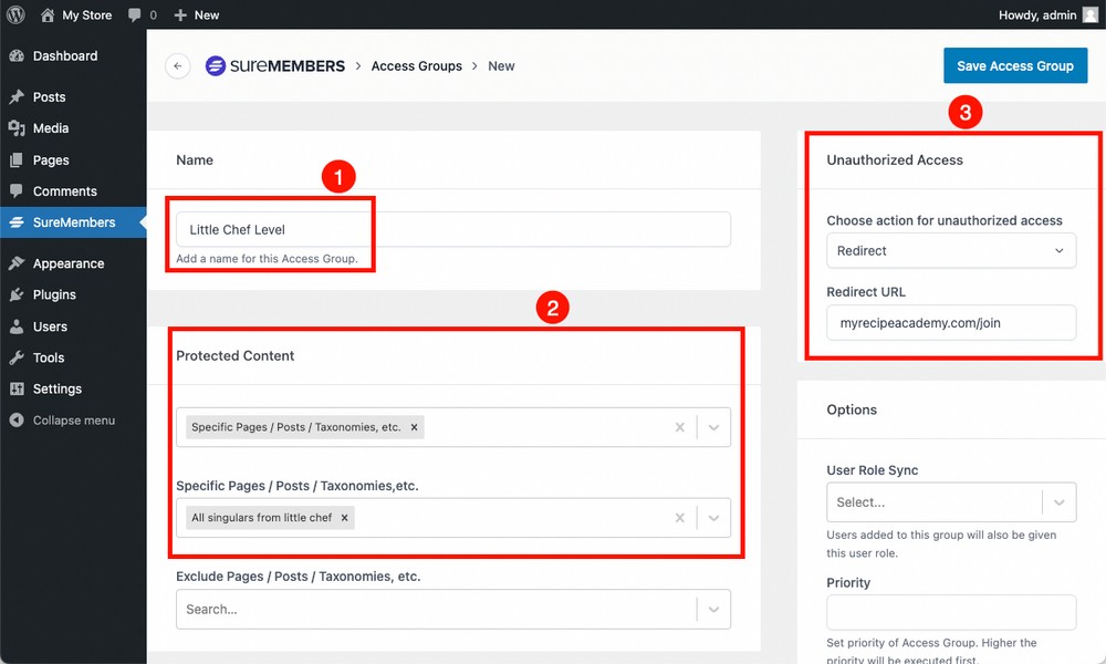 How to lock content with SureMembers