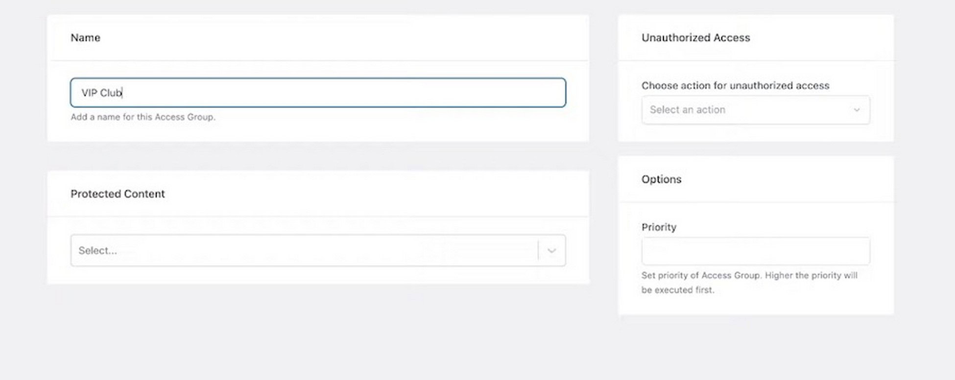 creating an access group