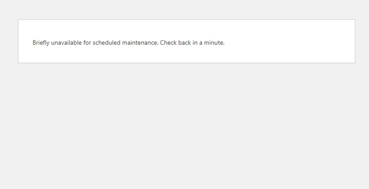 Briefly unavailable for scheduled maintenance