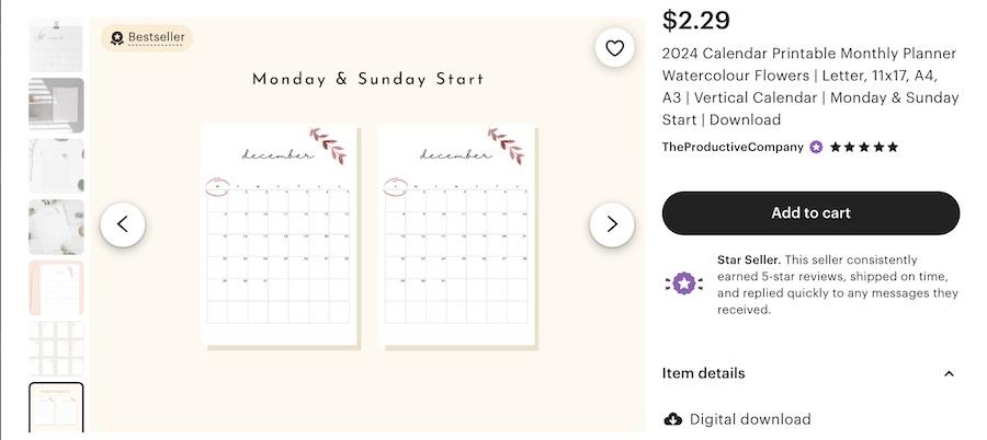 printable calendars