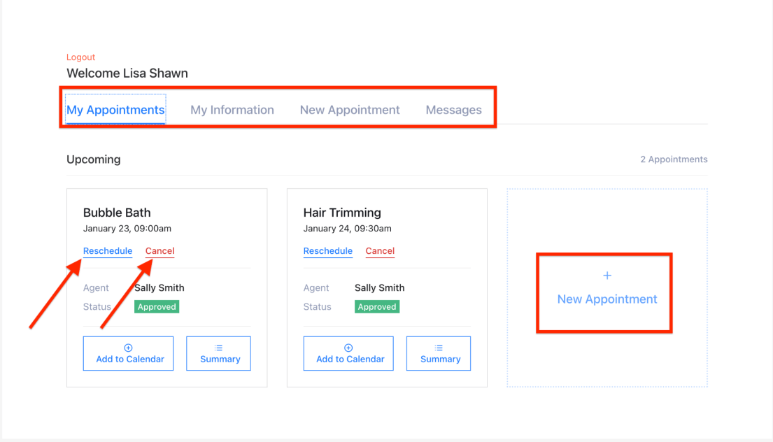 latepoint customer dashboard