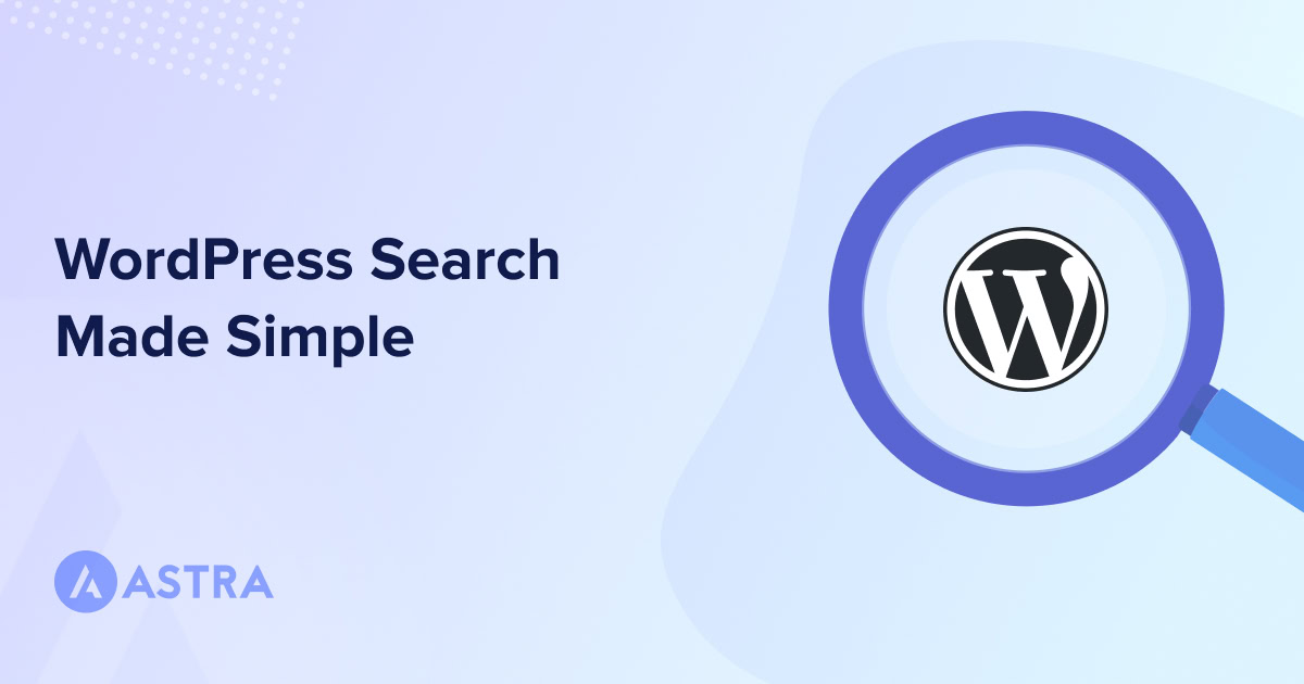 WordPress Search Bar