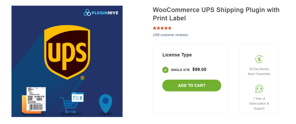 WooCommerce UPS Shipping Plugin with Print Label