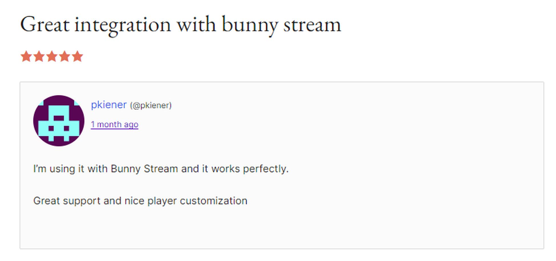 WordPress presto player and bunny stream review