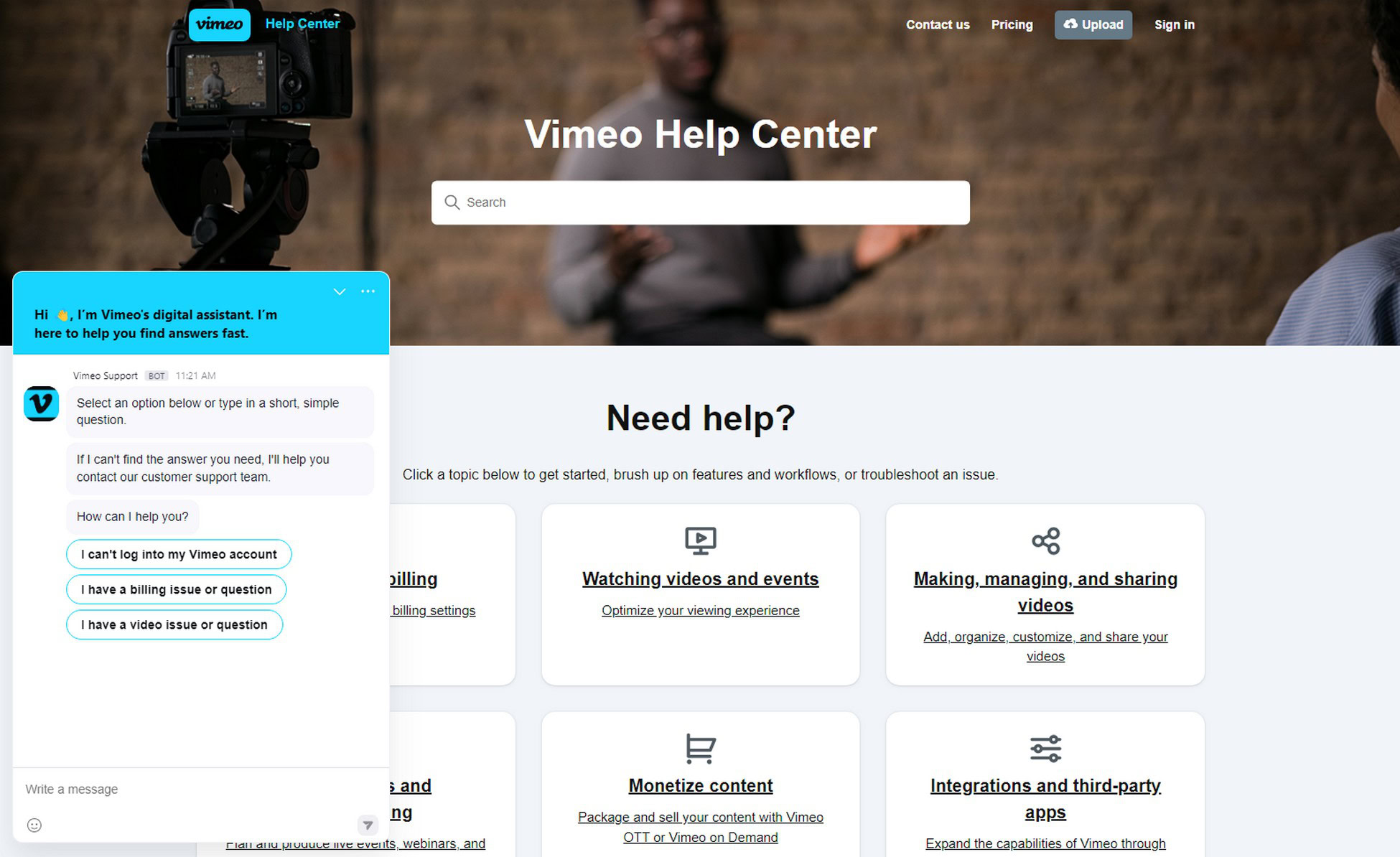 vimeo-support